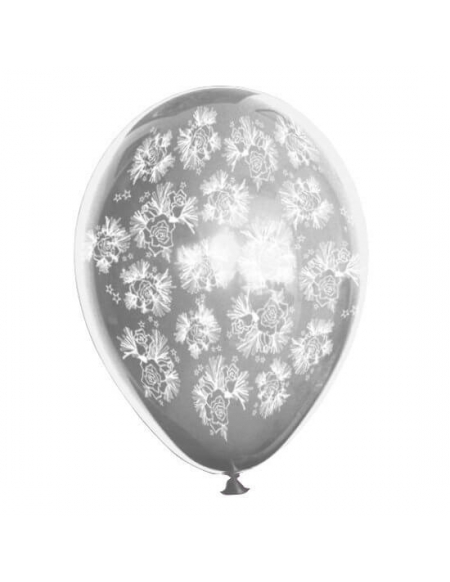 Globos Rosas Latex Redondos 30cm Metalizado Plata