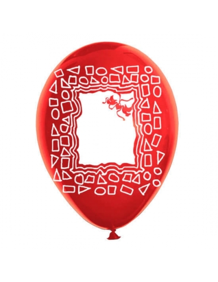 Globos Marco Latex Redondos 30cm Pastel Rojo