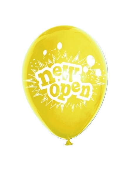 Globos New Open Latex Redondos 30cm Pastel Amarillo