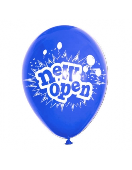 Globos New Open Latex Redondos 30cm Pastel Azul