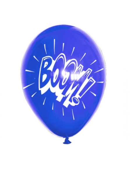 Globos Boom Latex Redondos 30cm Pastel Azul