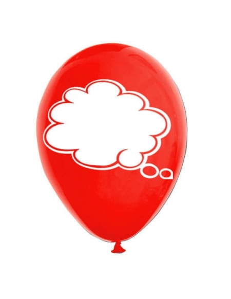 Globos Nubes Latex Redondos 30cm Pastel Rojo