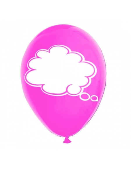 Globos Nubes Latex Redondos 30cm Pastel Fucsia