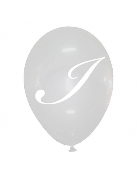 Globos Letra I Latex Redondo 30cm Cristal