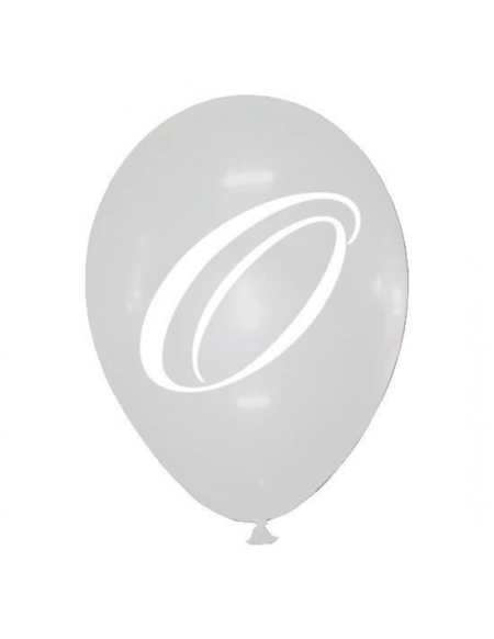 Globos Letra O Latex Redondo 30cm Cristal