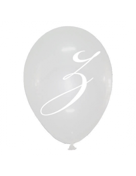 Globos Letra Z Latex Redondo 30cm Cristal