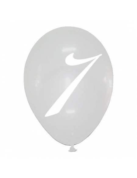 Globo Numero 7 Latex Redondo 30cm Cristal