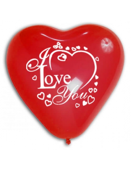 Globos San Valentin I Love You Latex Corazon 100cm