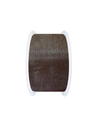 Lazo Organza 40cm x 25 metros Marron Chocolate - Q125096 - 1 UD