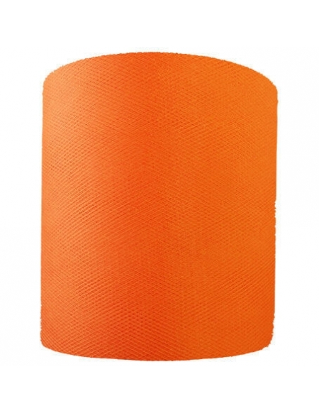 Rollo Tul 12.5cm x 100 metros Naranja - Q140287 - 1 UD