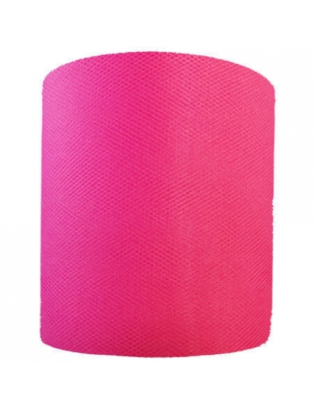 Rollo Tul 12.5cm x 100 metros Rosa - Q140288 - 1 UD