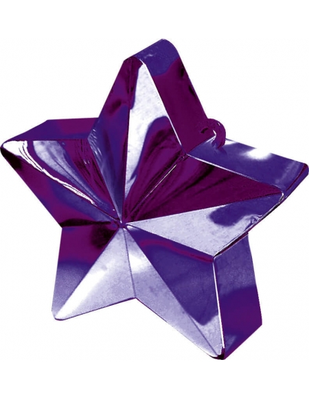 Contrapesos para Globos 150 Gramos Estrella Purpura