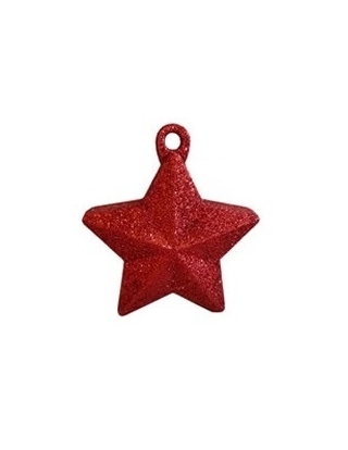 Contrapeso 150 Gramos Estrella Purpurina Rojo