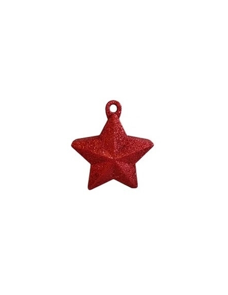 Contrapeso 150 Gramos Estrella Purpurina Rojo