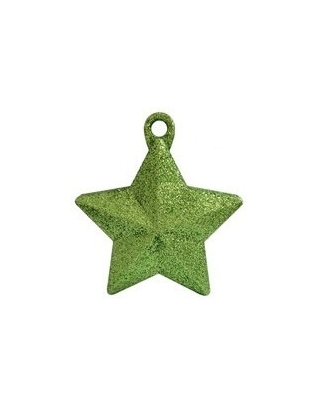 Contrapeso 150 Gramos Estrella Purpurina Verde Lima