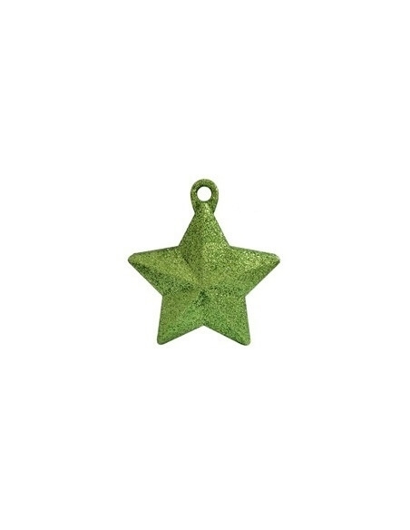 Contrapeso 150 Gramos Estrella Purpurina Verde Lima