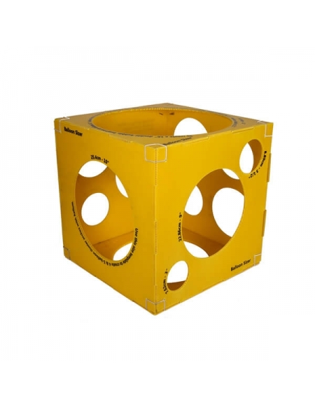 Cubo medidor para globos