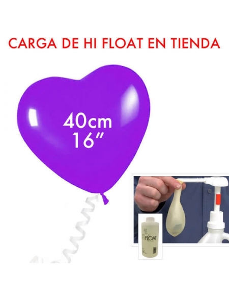 Carga de Hi Float Latex Corazones 40cm