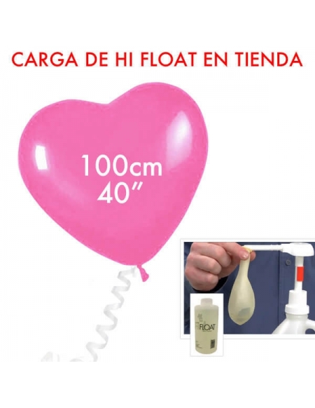 Carga de Hi Float Latex Corazones 100cm