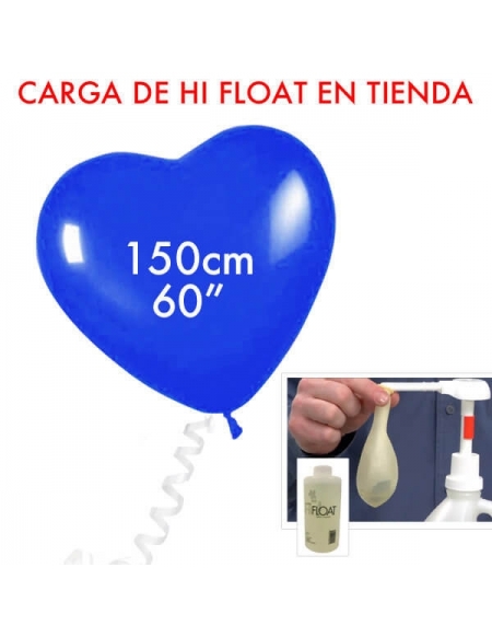 Carga de Hi Float Latex Corazones 150cm