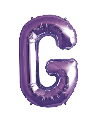 Globo Letra G  de 86cm Purpura - Foil Poliamida - NSB00306