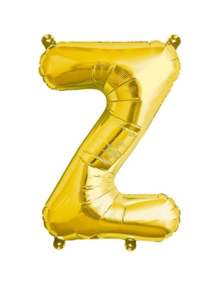 Globo Letra Z de 41cm Oro - Foil Poliamida - NSB00592