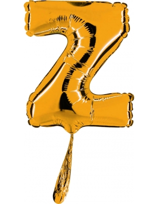 Globo Letra Z de 18cm Oro - Foil Poliamida - G07452G