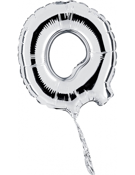 Globo Letra Q de 18cm Plata - Foil Poliamida - G07369S