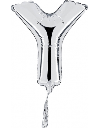 Globo Letra Y  de 18cm Plata - Foil Poliamida - G07449S