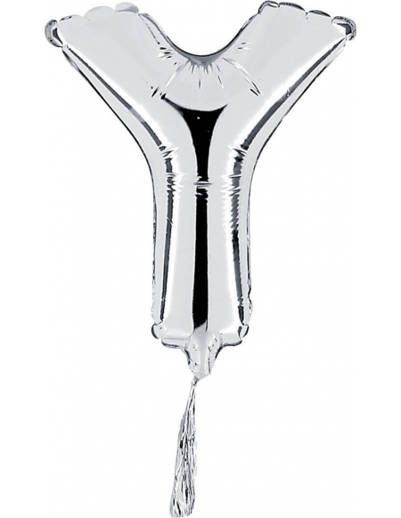 Globo Letra Y  de 18cm Plata - Foil Poliamida - G07449S