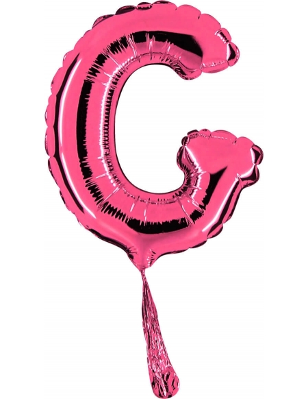 Globo Letra G de 18cm Rosa - Foil Poliamida - G07261F