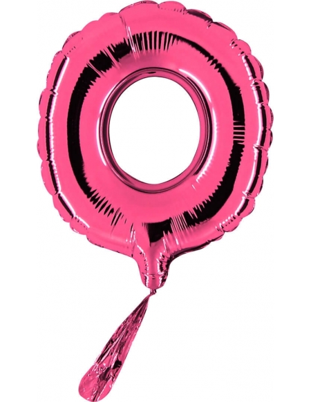 Globo Letra O de 18cm Rosa - Foil Poliamida - G07341F