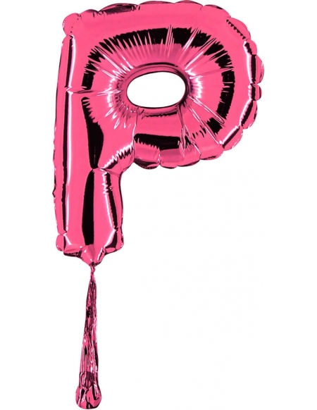 Globo Letra P de 18cm Rosa - Foil Poliamida - G07351F