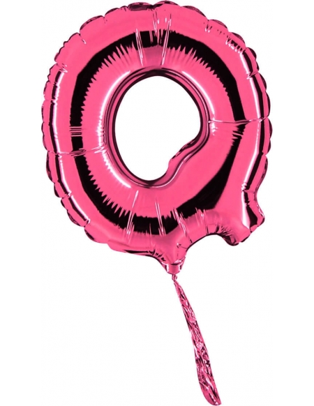 Globo Letra Q de 18cm Rosa - Foil Poliamida - G07361F