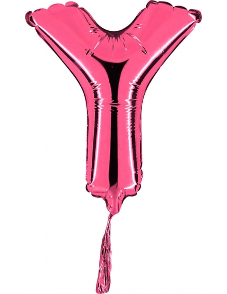 Globo Letra Y  de 18cm Rosa - Foil Poliamida - G07441F