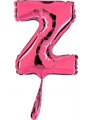 Globo Letra Z de 18cm Rosa - Foil Poliamida - G07451F