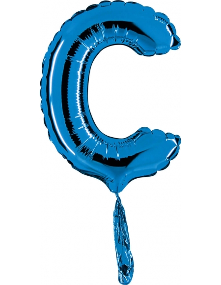 Globo Letra C de 18cm Azul - Foil Poliamida - G07220B