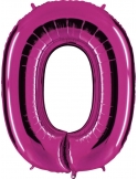 Globo Numero 0 de 100cm Purpura - Foil Poliamida - G050P