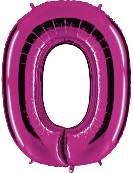 Globo Numero 0 de 100cm Purpura - Foil Poliamida - G050P