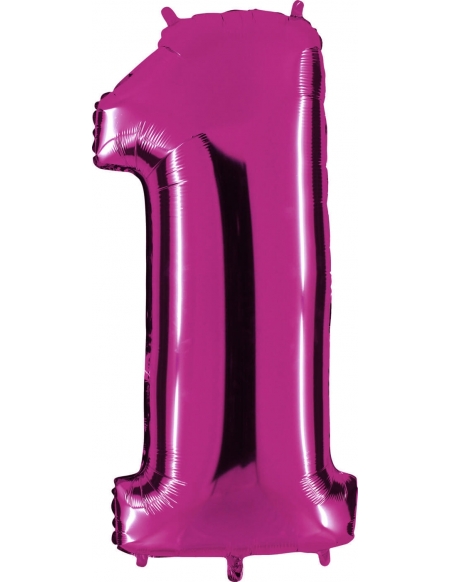 Globo Numero 1 de 100cm Purpura - Foil Poliamida - G051P