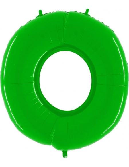 Globo Numero 0 de 100cm Verde Neon - Foil Poliamida - G900WHL