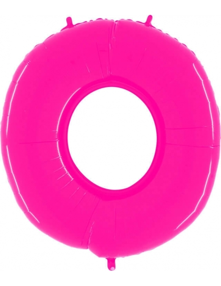 Globo Numero 0 de 100cm Rosa Neon - Foil Poliamida - G920WSP