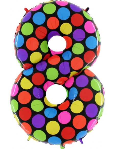 Globo Numero 8 de 100cm Mighty Bright - Foil Poliamida - G14848MWE