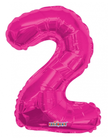 Globo Numero 2 de 36cm Rosa Hot - Foil Poliamida - K3502914