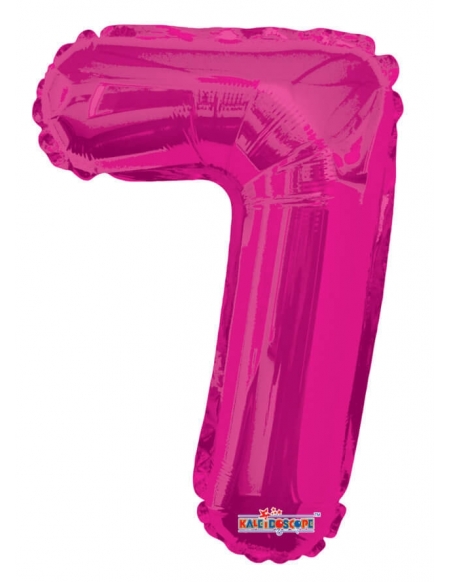 Globo Numero 7 de 36cm Rosa Hot - Foil Poliamida - K3503414