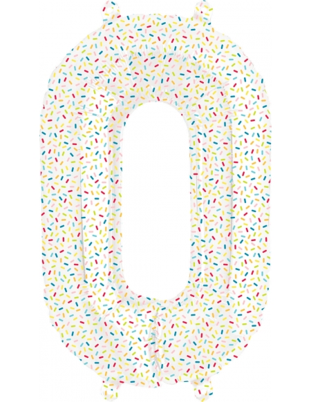 Globo 0 Sprinkles - Numero 41cm Foil Poliamida - NSB01277