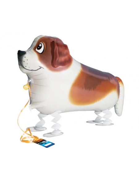 Globo Perro San Bernardo 70cm - Mascota Caminadora - Walking Pet