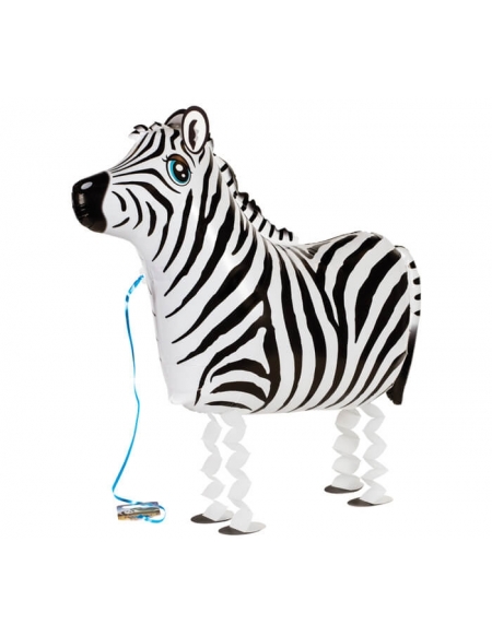Globo Cebra 63cm - Mascota Caminadora - Walking Pet