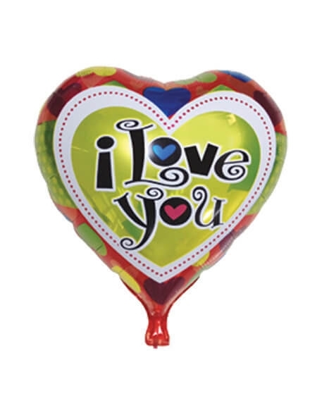 Globo I Love You - Corazon 45cm Foil Poliamida - SLD028