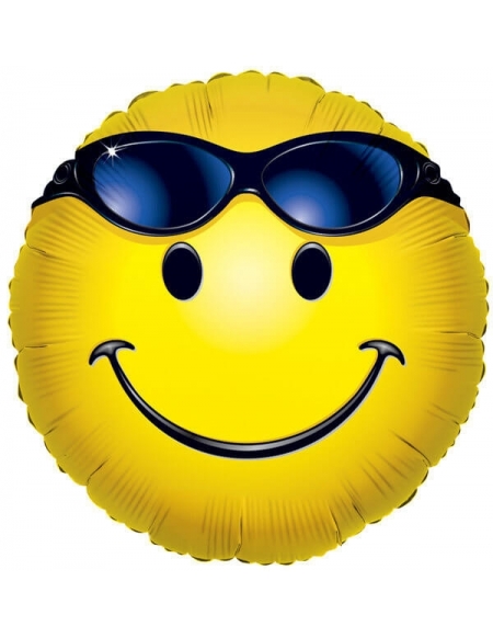 Globo Smiley Gafas Felicidades Redondo 45cm Foil Poliamida K1752518